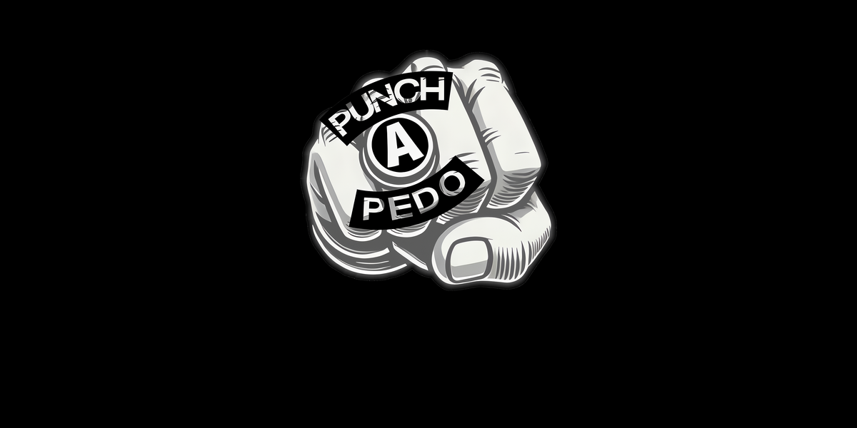 Punch A Pedo fist logo on black